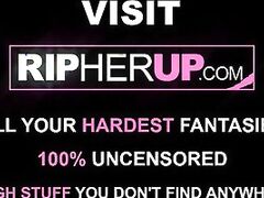 Nerdy teen’s study session interrupted by stepbro for hardcore